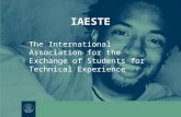 IAESTE The International Association for the Exchange of Students for Technical Experience.