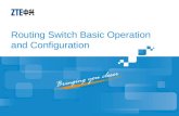 Routing Switch Basic Operation and Configuration.