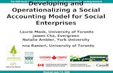 The 2008 North American Congress on Social and Environmental Accounting Research Developing and Operationalizing a Social Accounting Model for Social Enterprises.