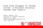© 2011 Morningstar, Inc. All rights reserved. From Slow Straggle to Steady Stride: A Hesitant Recovery Assumes New Cadence Robert Johnson, CFA Director.
