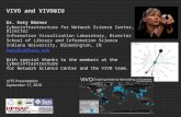 VIVO and VIVO@IU Dr. Katy Börner Cyberinfrastructure for Network Science Center, Director Information Visualization Laboratory, Director School of Library.
