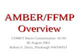 AMBER/FFMP Overview COMET Basin Customization 02-03 06 August 2002 Robert S. Davis, Pittsburgh NWSWFO.