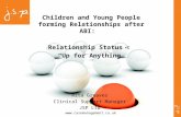 Www.casemanagement.co.uk Children and Young People forming Relationships after ABI: Relationship Status : “Up for Anything” Rita Greaves Clinical Support.