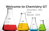RRoR Teacher: Ms. Ose Room: 203. Warm - Up Find your assigned seat! What is one fun thing you did this summer? What is chemistry? What is one thing you.