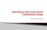 October 2015.  Early Years Foundation Stage Curriculum (EYFS)  EYFS Profile  Phonics  Reading  Maths  General Information.
