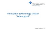 Innovative technology cluster “Zelenograd” Zaytsev Vladimir, CEO.