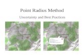 Point Radius Method Uncertainty and Best Practices.