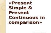 «Present Simple & Present Continuous in comparison» Ермолова Оксана Владимировна.
