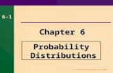 © The McGraw-Hill Companies, Inc., 2000 6-1 Chapter 6 Probability Distributions.