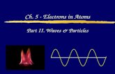 Part II. Waves & Particles Ch. 5 - Electrons in Atoms.