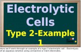 Here we’ll work through an example of a type 2 electrolytic cell - Electrolysis of an aqueous solution using unreactive or inert electrodes.