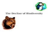 The Decline of Biodiversity. US Species Animal Extinctions Since 1600.