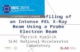 Transverse Profiling of an Intense FEL X-Ray Beam Using a Probe Electron Beam Patrick Krejcik SLAC National Accelerator Laboratory.