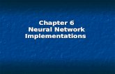 Chapter 6 Neural Network Implementations. Neural Network Implementations Back-propagation networks Learning vector quantizer networks Kohonen self-organizing.