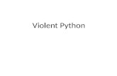 Violent Python. Bio CNIT 124 Advanced Ethical Hacking.