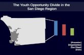 The Youth Opportunity Divide in the San Diego Region {Presenter} {Organization} {San Diego} {Date}