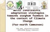 ICTs and diffusion of water constraints’ adaptation strategies towards sorghum farmers in the context of Climate Change (Far-north Cameroon) Salé ABOU,
