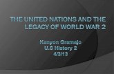 The United Nation war formed after World War 2 on October 24 1945.  The falling organization the United Nation replaced was the League of nations.
