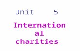 Unit 5 International charities. Preview Read P.82, and try to finish the exercises. What do you think people in poor countries need most? Why? (List the.