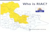 Who is RIAC? Area covered by RIAC is 123,119 sq km.