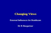 Changing Views External Influences for Healthcare Dr R Hangartner.