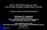 Copyright Agrawal, 2007ELEC5270/6270 Spring 11, Lecture 141 ELEC 5270/6270 Spring 2011 Low-Power Design of Electronic Circuits Power Aware Microprocessors