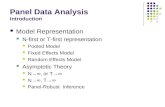 Panel Data Analysis Introduction Model Representation N-first or T-first representation Pooled Model Fixed Effects Model Random Effects Model Asymptotic.