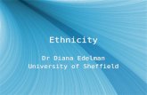 Ethnicity Dr Diana Edelman University of Sheffield Dr Diana Edelman University of Sheffield.
