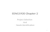 1 EENG1920 Chapter 2 Project Selection And Needs Identification 1.
