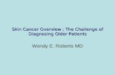 Skin Cancer Overview ; The Challenge of Diagnosing Older Patients Wendy E. Roberts MD.