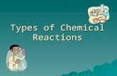 Types of Chemical Reactions. Outline  Types of Reactions – the 5 types  Synthesis and Decomposition.