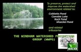 THE WINDHAM WATERSHED PROTECTION GROUP (WWPG) To preserve, protect and improve the watershed environment related to: Cobbetts Pond Canobie Lake Rock Pond.