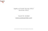 © 2012 Scott W. Ambler  Agility at Scale Survey 2012 Summer 2012 Scott W. Ambler .