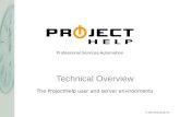 Professional Services Automation © 2004 ProjectHelp AS. Technical Overview The ProjectHelp user and server environments.