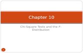 Chi-Square Tests and the F-Distribution 1 Chapter 10.