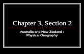 Chapter 3, Section 2 Australia and New Zealand : Physical Geography.