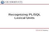 Recognizing PL/SQL Lexical Units. 2 home back first prev next last What Will I Learn? List and define the different types of lexical units available in.