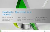 Join us on Twitter: #AU2013 Roundtable: Electrical in a 3D World Randy Brunette Electrical Subject Matter Expert Janna Spicer Product Manager, Mechanical.