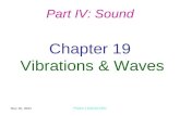 10-Nov-15 Physics 1 (Garcia) SJSU Chapter 19 Vibrations & Waves Part IV: Sound.