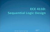 Lecture #1 Page 1 ECE 4110– Sequential Logic Design.