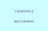 CHAPTER 4 RECURSION. BASICALLY, A METHOD IS RECURSIVE IF IT INCLUDES A CALL TO ITSELF.
