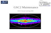 GSC2 Maintenance GSC2 Annual meeting 2001. Database administrative tasks Database production tasks Identification and correction of errors Processing.