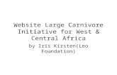 Website Large Carnivore Initiative for West & Central Africa by Iris Kirsten(Leo Foundation)