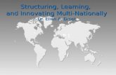 Structuring, Learning, and Innovating Multi-Nationally Dr. Ellen A. Drost.