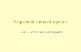 Sequential sums of squares … or … extra sums of squares.