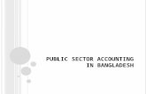 PUBLIC SECTOR ACCOUNTING IN BANGLADESH. P UBLIC S ECTOR M ANAGMENT AND A CCOUNTIBILITY IN B ANGLADESH.