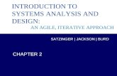 Systems Analysis and Design in a Changing World, 6th Edition 1 Chapter 2 CHAPTER 2 SATZINGER | JACKSON | BURD INTRODUCTION TO SYSTEMS ANALYSIS AND DESIGN: