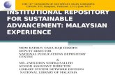 INSTITUTIONAL REPOSITORY FOR SUSTAINABLE ADVANCEMENT: MALAYSIAN EXPERIENCE MDM KATRUN NADA HAJI HASHIM DEPUTY DIRECTOR NATIONAL PUBLICATIONS DEPOSITORY.