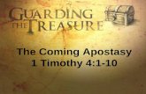 The Coming Apostasy 1 Timothy 4:1-10. Apolo Ohno.