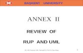 BAŞKENT UNIVERSITY 1 ANNEX II REVIEW OF RUP AND UML BİL 420 Practical UML /Spring2011/ Prof.Dr.Ziya Aktaş.